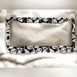 Panda License Plate Frame NIP